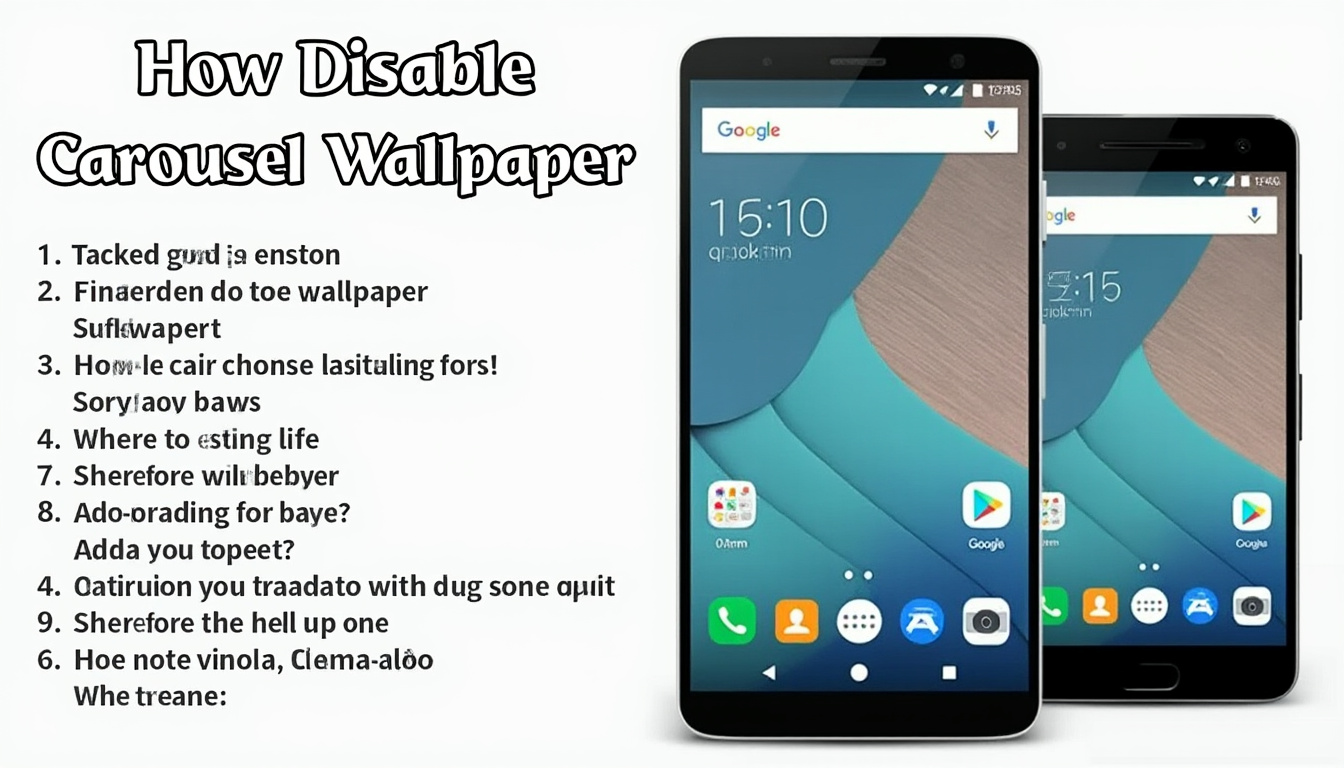 découvrez comment désactiver le mode carrousel sur votre smartphone xiaomi grâce à ce guide détaillé conçu pour les débutants. suivez nos étapes simples pour personnaliser votre écran d’accueil rapidement.